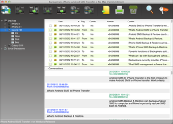 Backuptrans iPhone Android SMS Transfer + for Mac