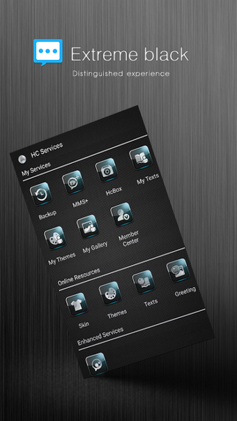 Bild 0 für Handcent Skin (Extreme bl…