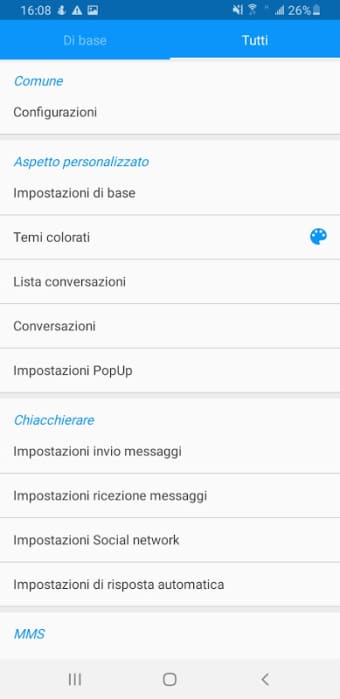 Handcent SMS Italian Language pack