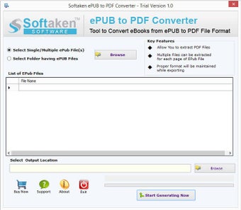 Imagen 0 para Softaken EPUB to PDF Conv…