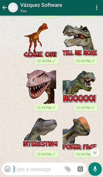 Bild 0 für WAStickerApps Dinosaurs