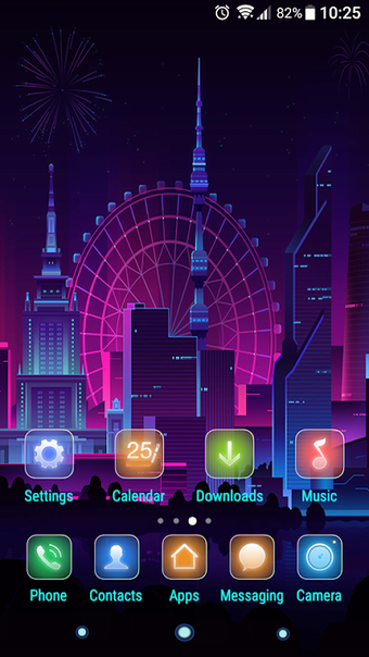 city night Xperia theme