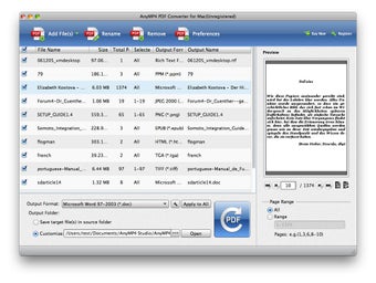 AnyMP4 PDF Converter for Mac