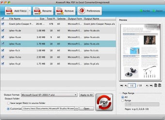 Image 0 for Aiseesoft Mac PDF to Exce…