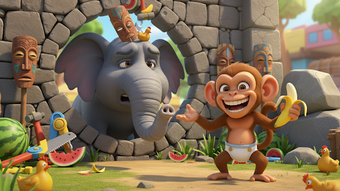 Obraz 0 dla Naughty Monkey Zoo Pranks…