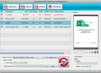 Image 0 pour Aiseesoft Mac PDF to Word…