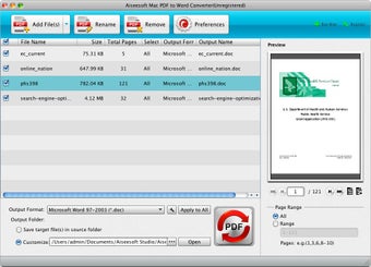 Aiseesoft Mac PDF to Word Converter