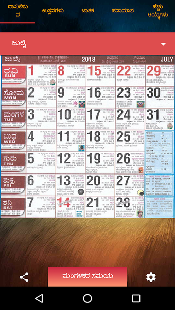 Image 0 for Kannada Calendar 2018 - P…