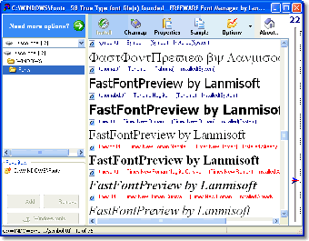 FastFontPreview