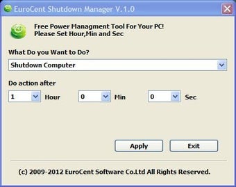 Image 0 for EuroCent Shutdown Manager