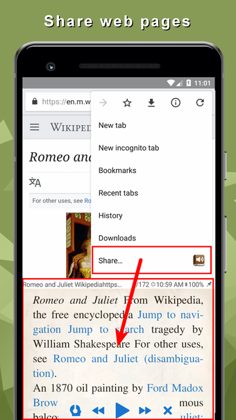 TTS Reader - reads aloud …的第0张图片