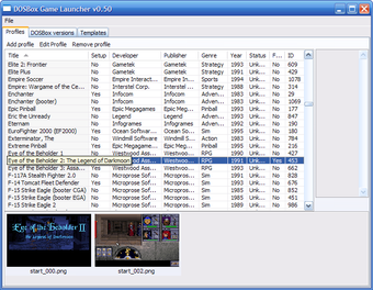 DOSBox Game Launcher