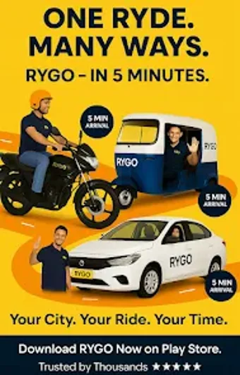 Image 0 pour Rygo: Smart Rides Anytime