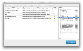 Adobe PDF ePUB DRM Removal for Mac