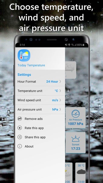 Temperature Today - Weath…的第0张图片