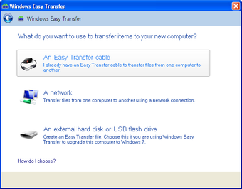 Windows 7 Easy Transfer