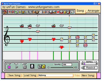 Obraz 1 dla Mario Paint Composer