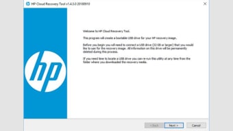 HP Cloud Recovery Tool