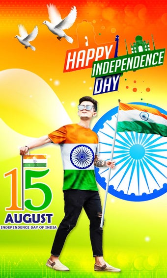 15 August Photo Editor : Independence Day Frame