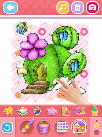 Obraz 0 dla Glitter House coloring an…
