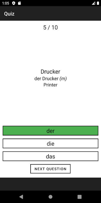 German Article Quiz