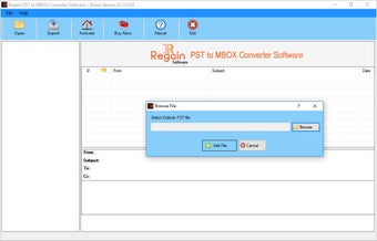 Regain PST to MBOX Converter