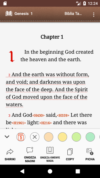 Imagen 4 para Biblia Takatifu Swahili B…