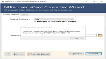 Obraz 0 dla BitRecover vCard Converte…