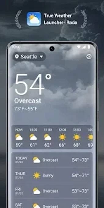 Immagine 0 per True Weather Launcher- Ra…
