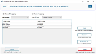 Bild 0 für Sysinfo Excel to vCard Co…