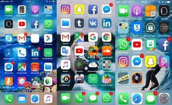 iLauncher Iphone X  iOS 11 Launcher And Iphone 7