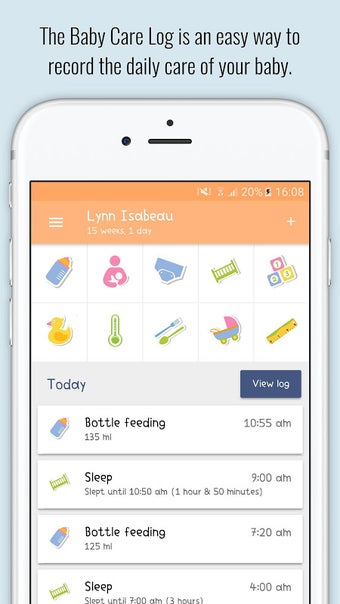 Baby Care Log & Tracker