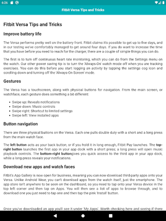 Imagen 0 para User guide for Versa Watc…