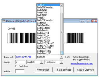 Image 1 pour Barcode Software