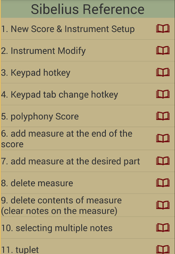 Sibelius Quick Learn Reference