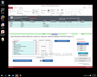 HR Access Database Software