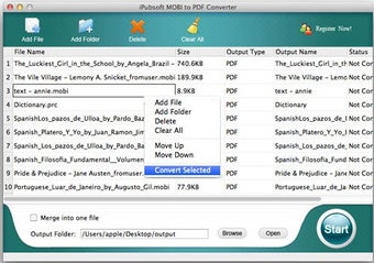 iPubsoft MOBI to PDF Converter for Mac