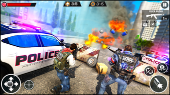 US Police Free Fire - Free Action Game