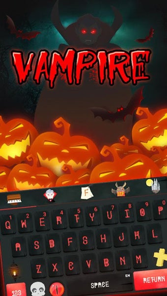 Halloween keyboard Theme - Vampire