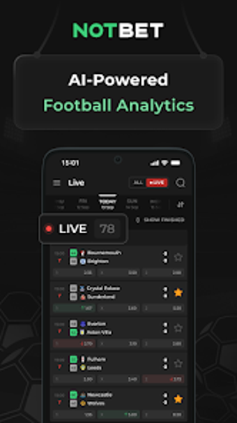 Bild 0 für Notbet: Live Football EDG…