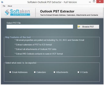 Obraz 0 dla Outlook PST Extractor