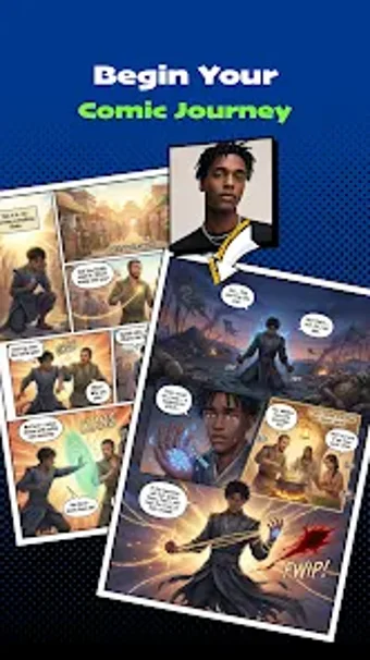 Imagen 0 para AI Comic Generator - Mang…