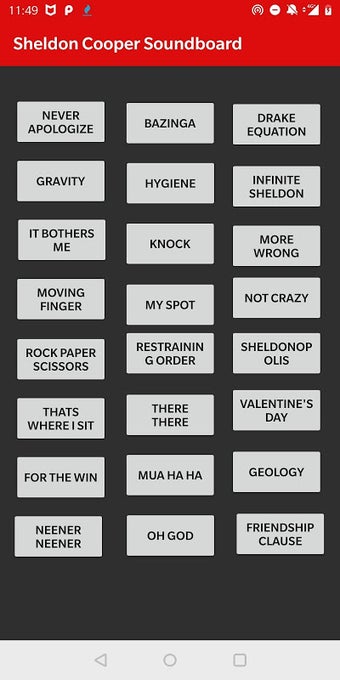 Sheldon Cooper Soundboard