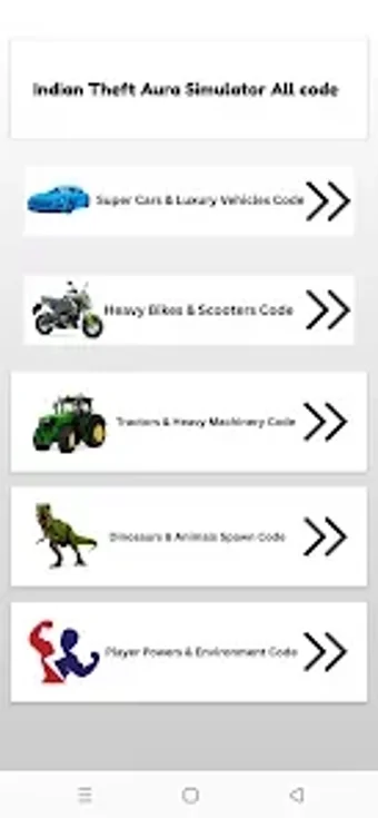 Bild 0 für Indian Theft Auto All Cod…
