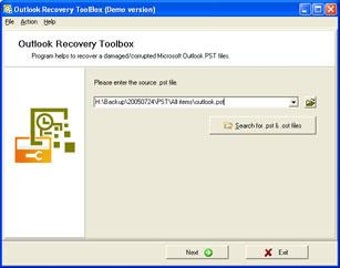 Immagine 0 per Outlook Recovery Toolbox