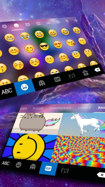 Coloring Unicorn Keyboard Theme