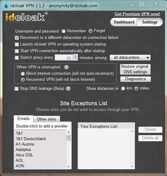 Imagen 0 para idcloak VPN