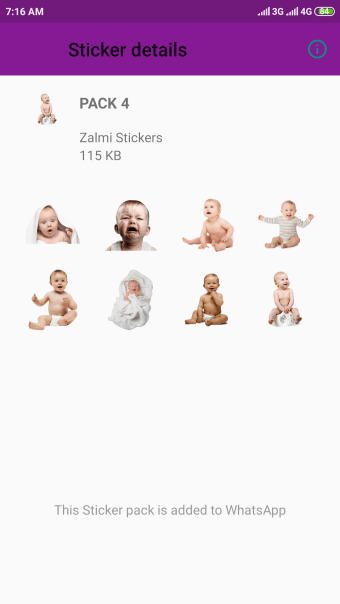 Scarica Cute Babies Stickers for WhatsApp - Funny Sticker 1.8 per Android 