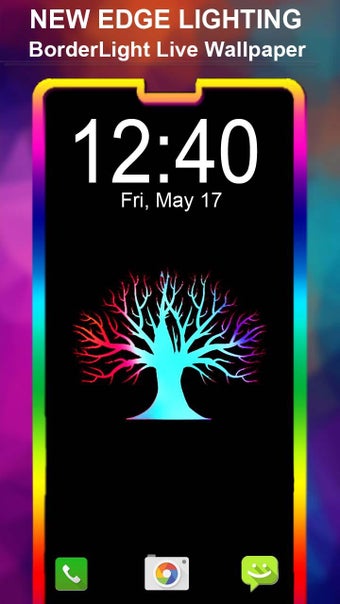 EDGE Border Light - Live Wallpaper