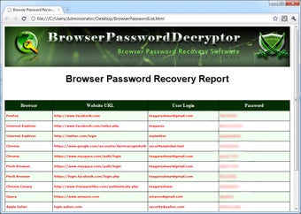 Image 0 for BrowserPasswordDecryptor